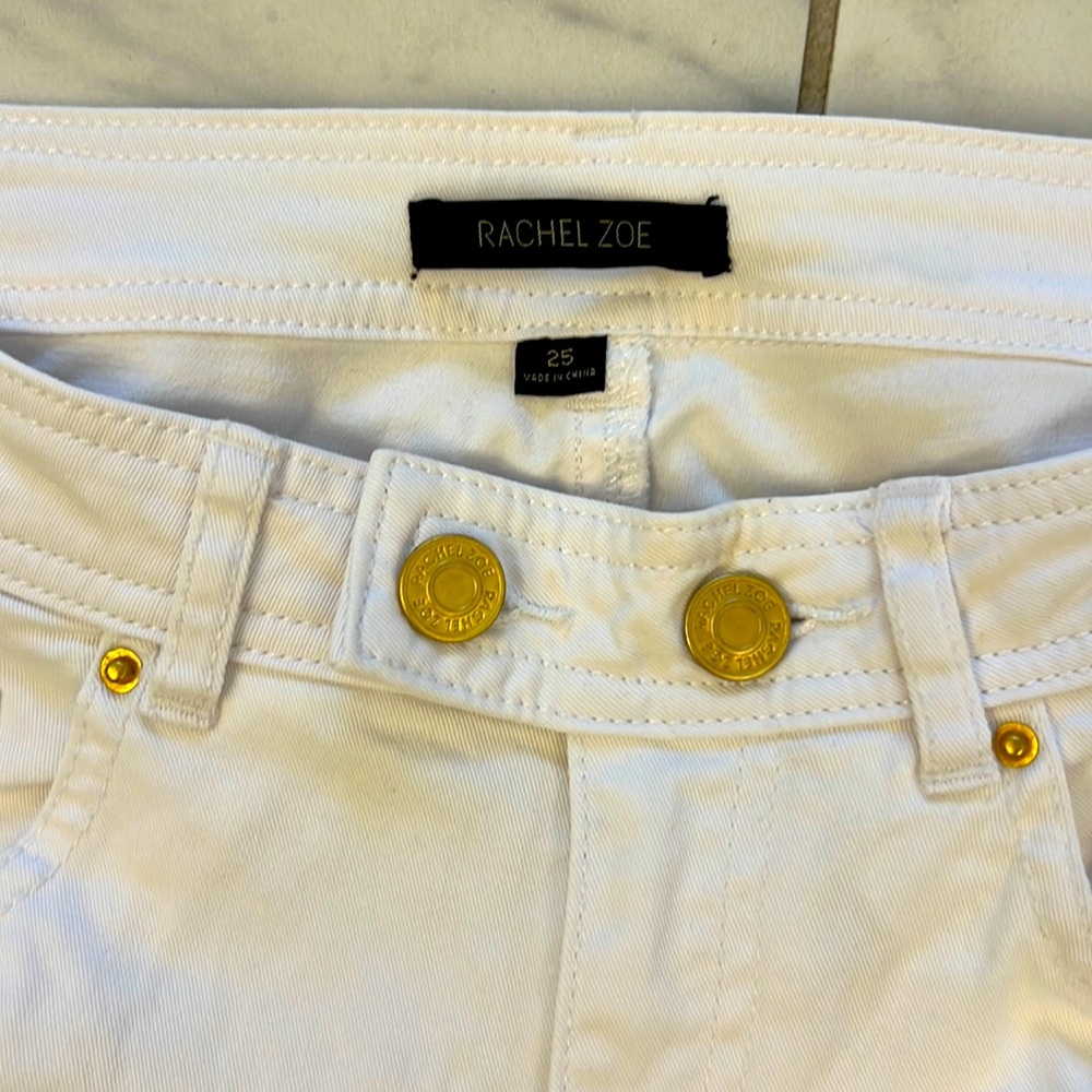 Rachel Zoe Julie White Skinny Jeans 25